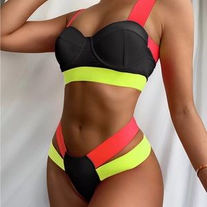 Color Block Bikini